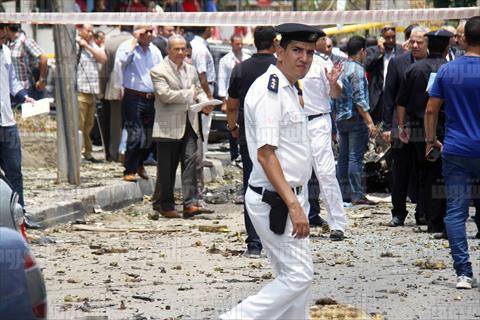 موقع حادث اغتيال النائب العام هشام بركات